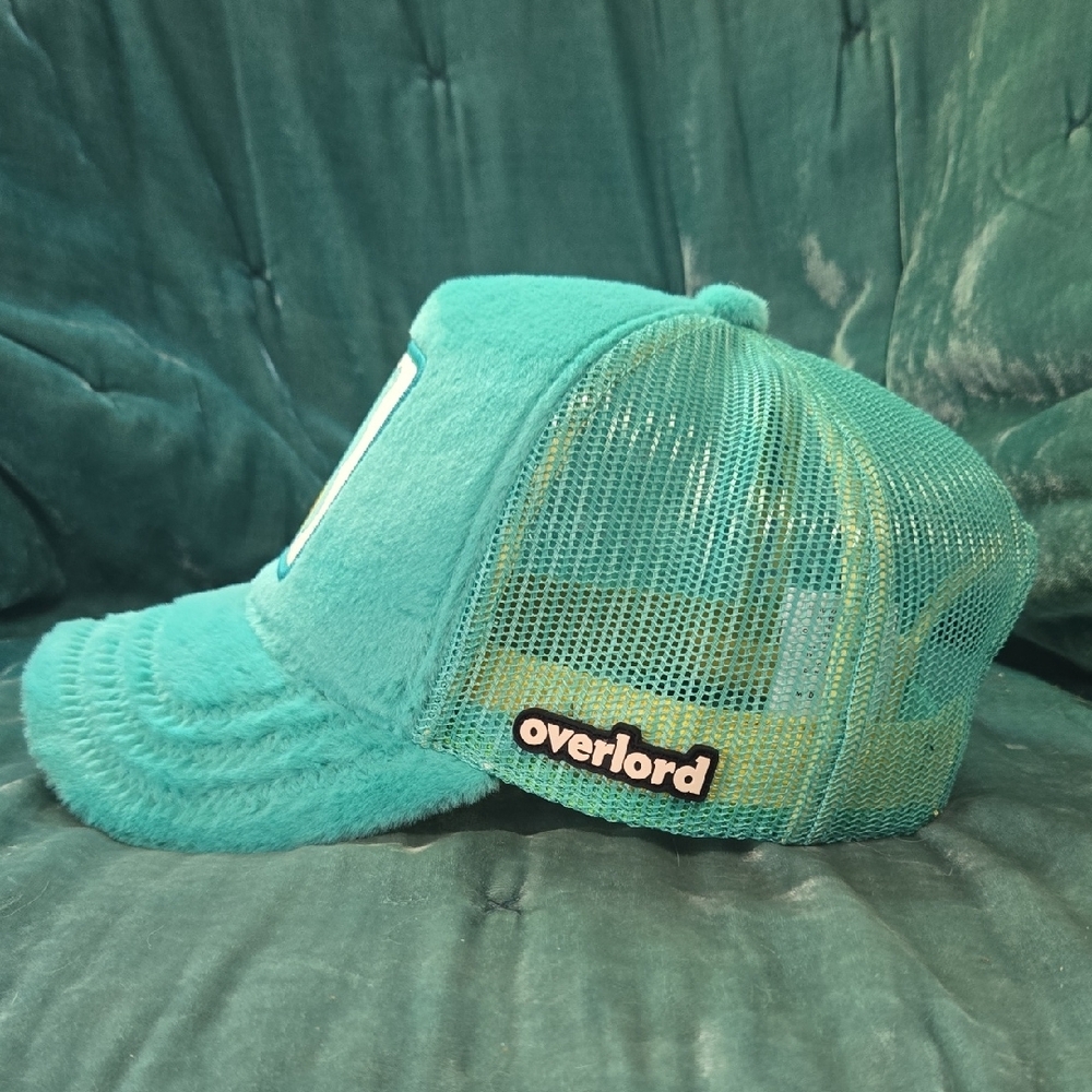 Green and Blue Cartoon Bear Hat with Plush Material - Picture 5 of 5
